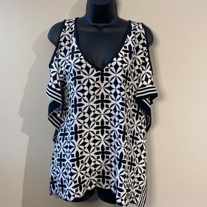 Trina Turk Cold Shoulder Top